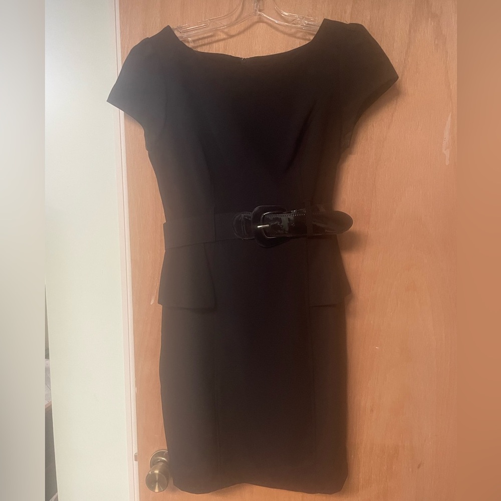 Size 9 black dress with belt